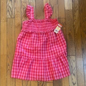 Cat & Jack Pink Gingham Smocked Sundress